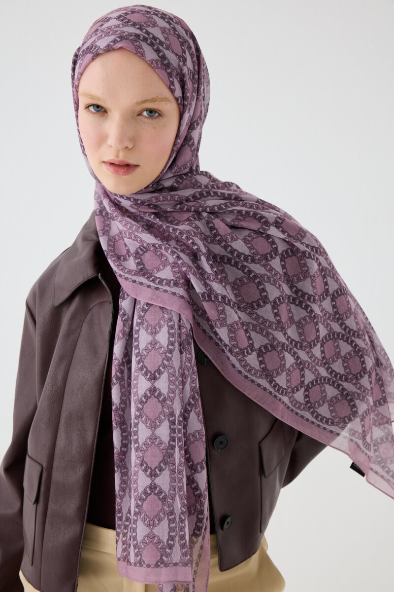 Prag Rami Şal - Gül Kurusu - 4