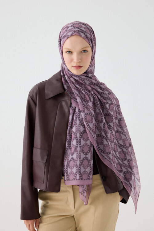 Prag Rami Şal - Gül Kurusu 