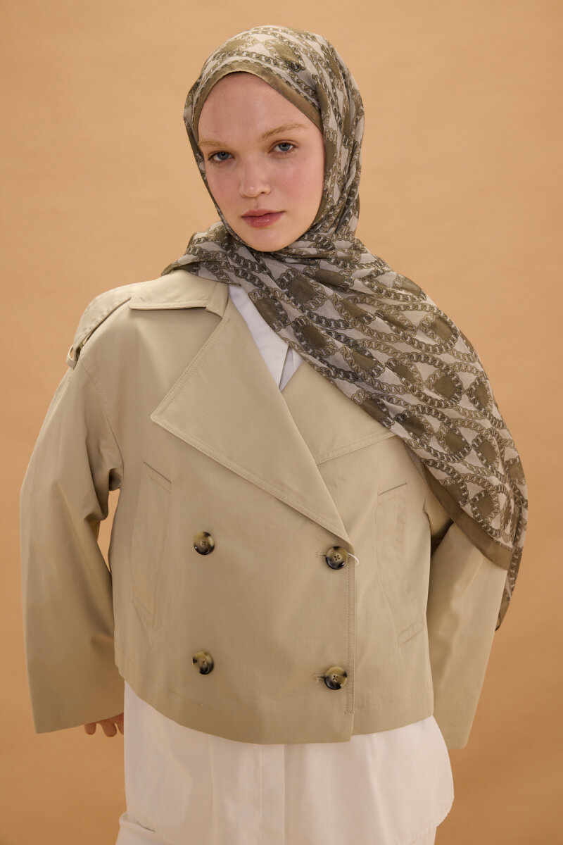 Prag Rami Şal - Haki - 2