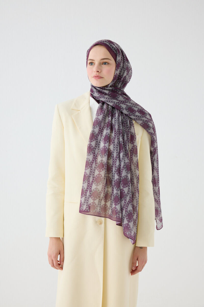 Prag Rami Şal - Mor - 1