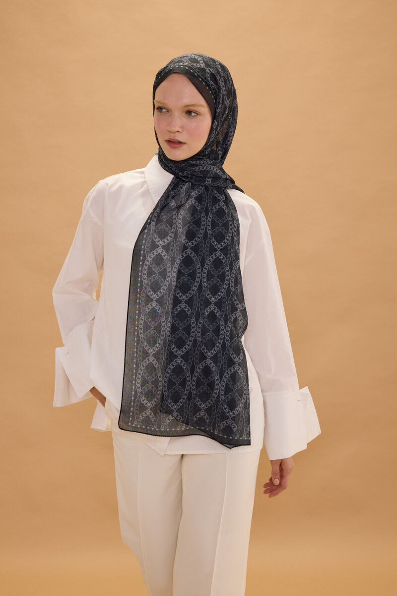 Prag Rami Şal - Siyah - 1