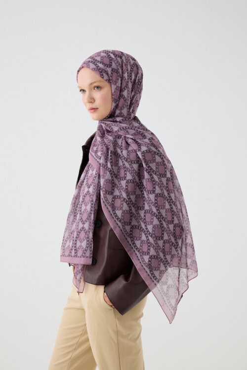 Prag Soft Pamuk Şal - Gül Kurusu - Camellia Scarfs (1)