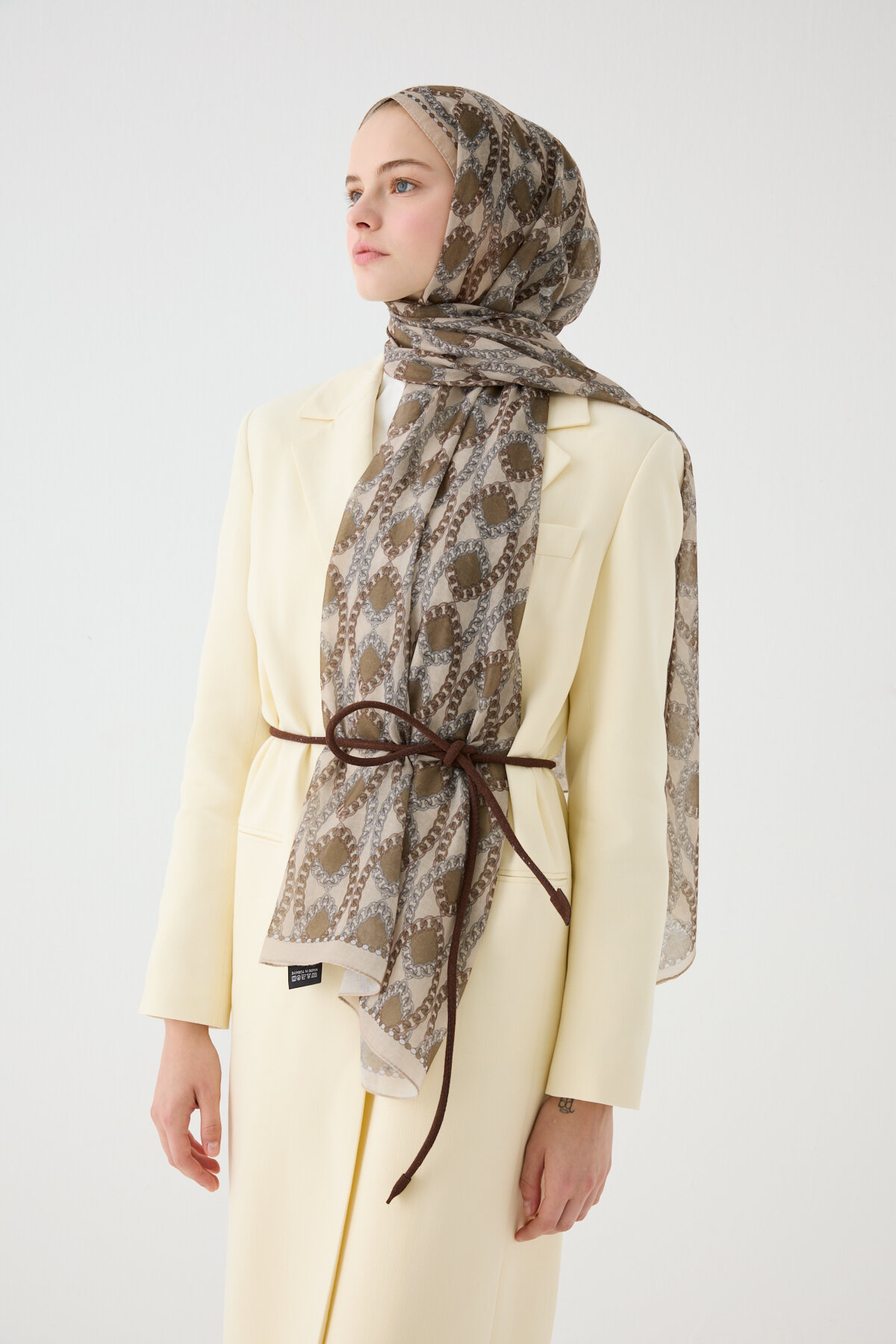 Prag Prag Soft Şal - Kum - Camellia Scarfs (1)