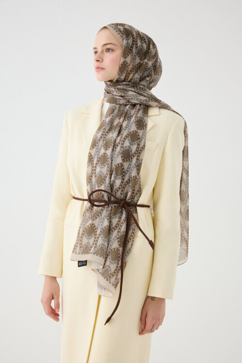 Prag Prag Soft Şal - Kum - Camellia Scarfs (1)