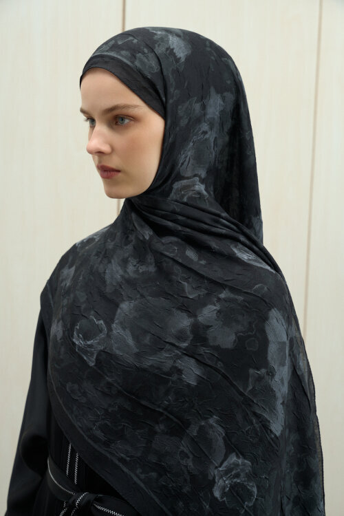Pretty Kraş Şal - Siyah - Camellia Scarfs (1)