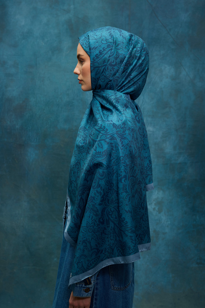 Reflection Soft Şal - İndigo - 3