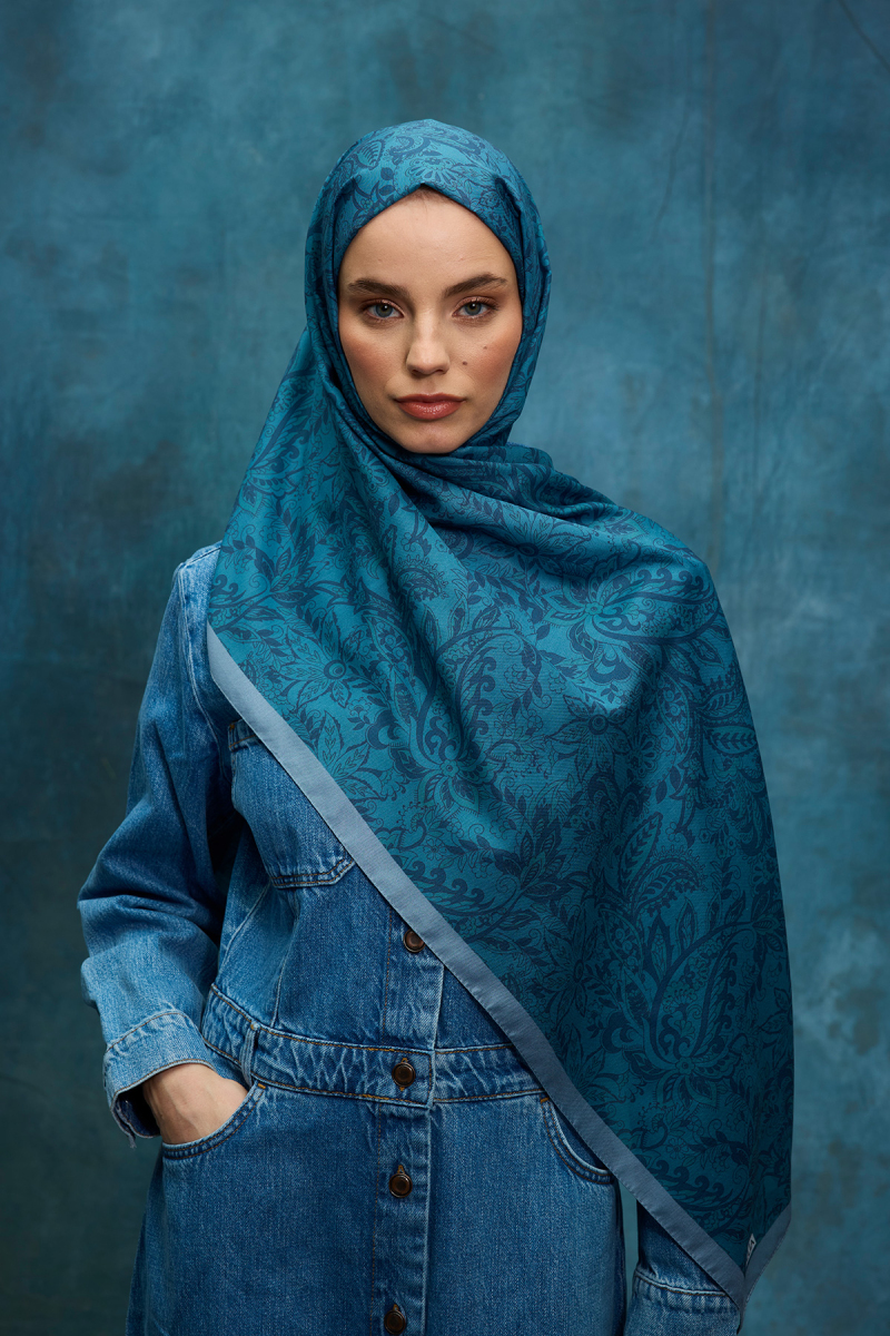 Reflection Soft Şal - İndigo - 1