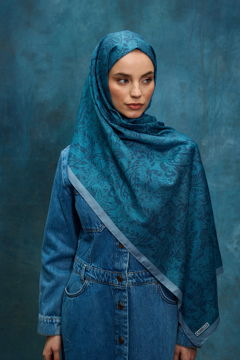 Reflection Soft Şal - İndigo - 2