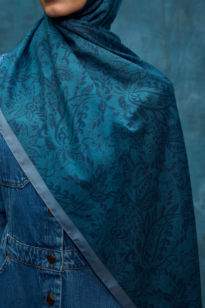 Reflection Soft Şal - İndigo - 4