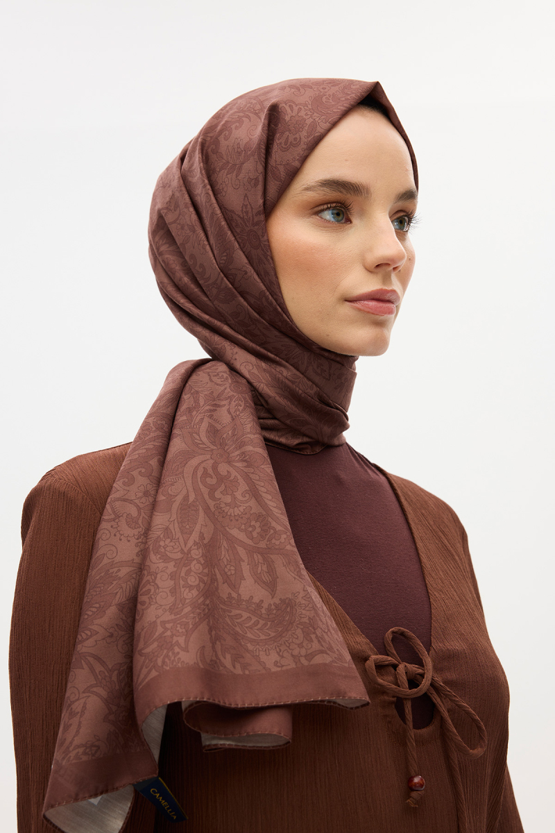 Reflection Soft Şal - Kahve - 3