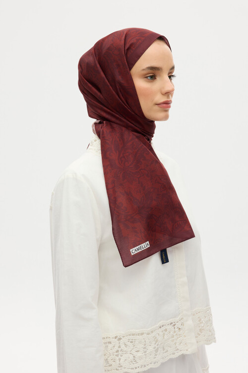 Reflection Soft Şal - Kırmızı - Camellia Scarfs (1)