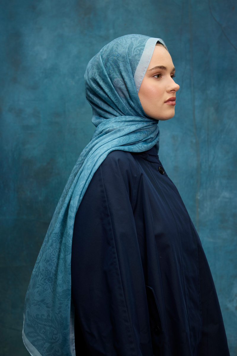 Reflection Soft Şal - Mavi - 3