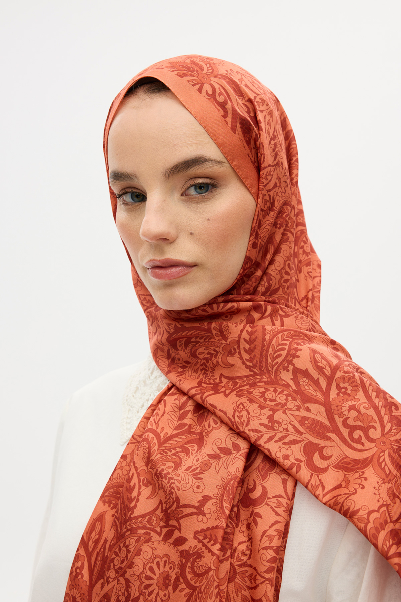 Reflection Soft Şal - Oranj - 3
