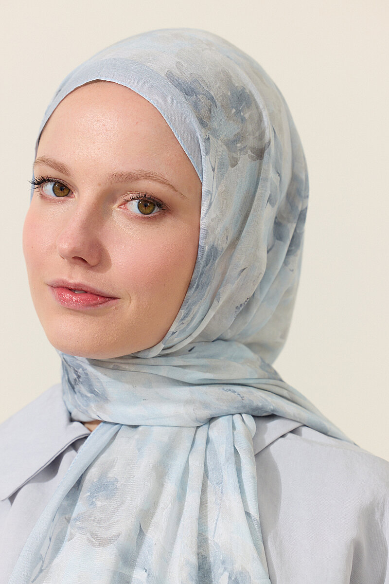 Ria Rami Şal - Mavi - 4