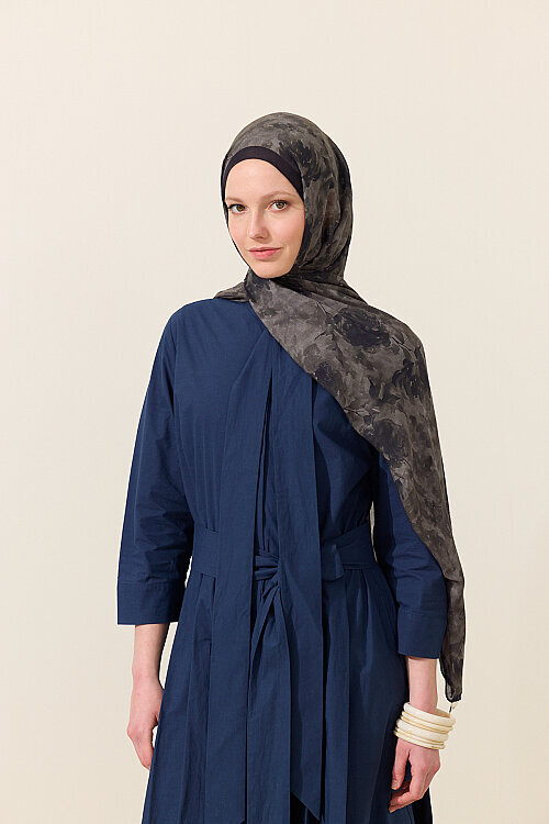 Ria Rami Şal - Siyah - Camellia Scarfs