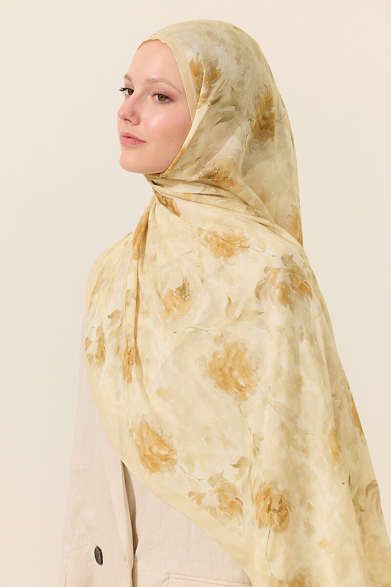 Ria Rami Şal - Tereyağ Sarısı - 3