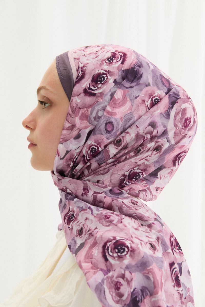 Rosemary Kraş Şal - Lavanta - 4