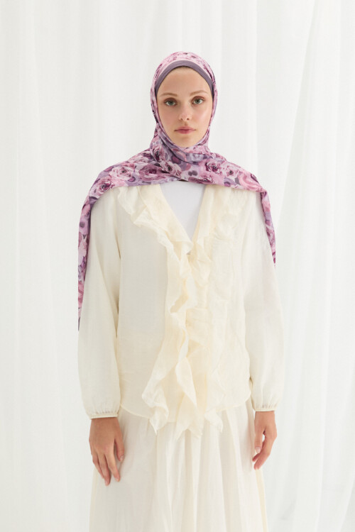 Rosemary Kraş Şal - Lavanta 