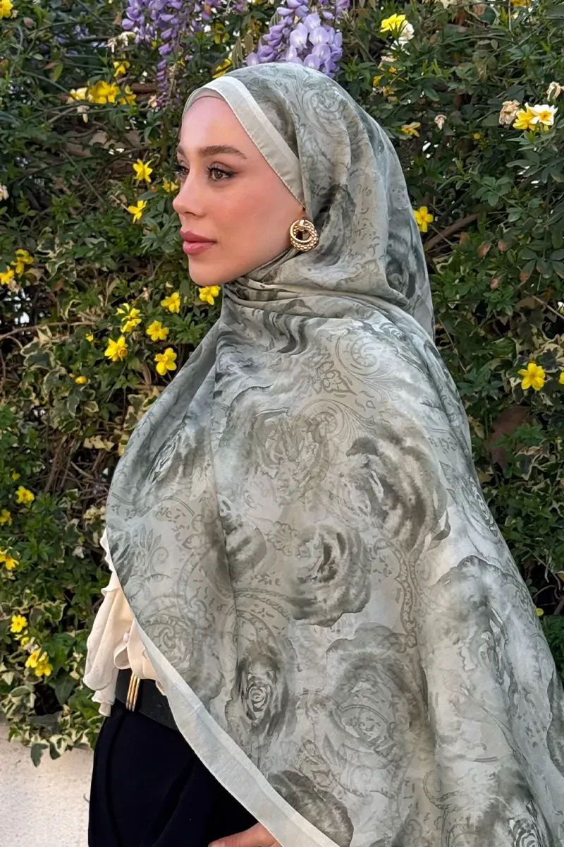 Rossa Desen Soft Şal - Mint - 1