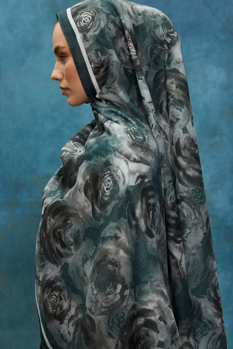 Rossa Desen Soft Şal - Yeşil - 3