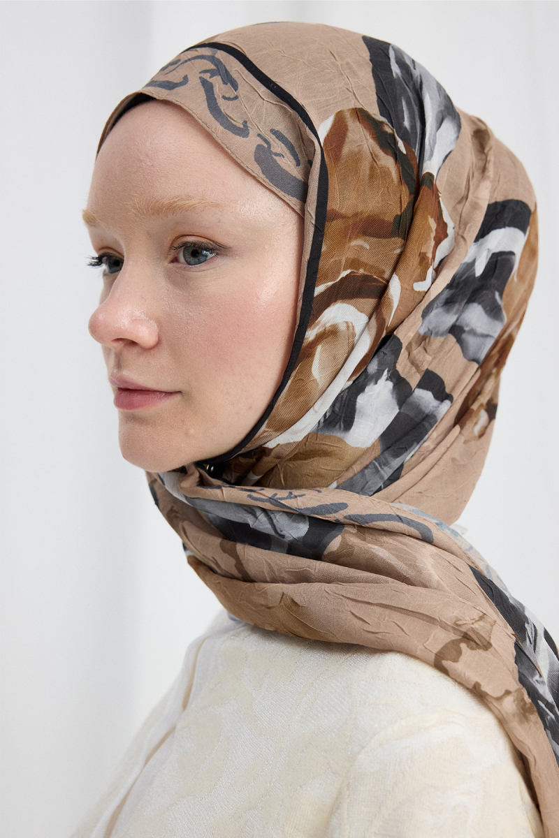 Rossa Kraş Şal - Bej - 3