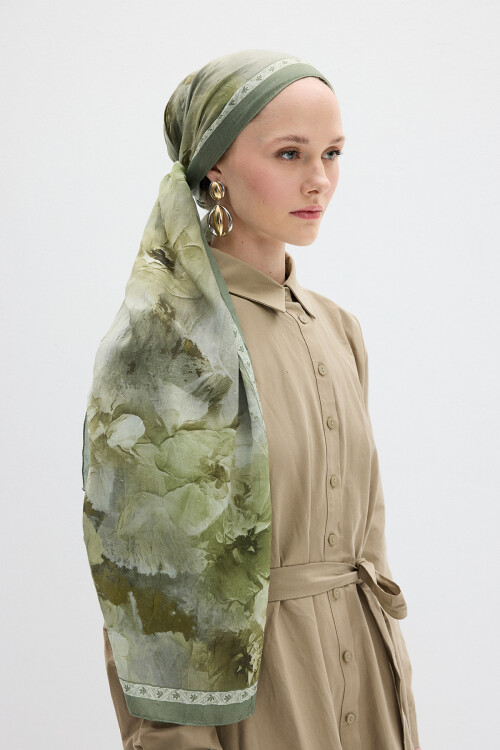 Sera Desen Kraş Şal - Çağla - Camellia Scarfs (1)