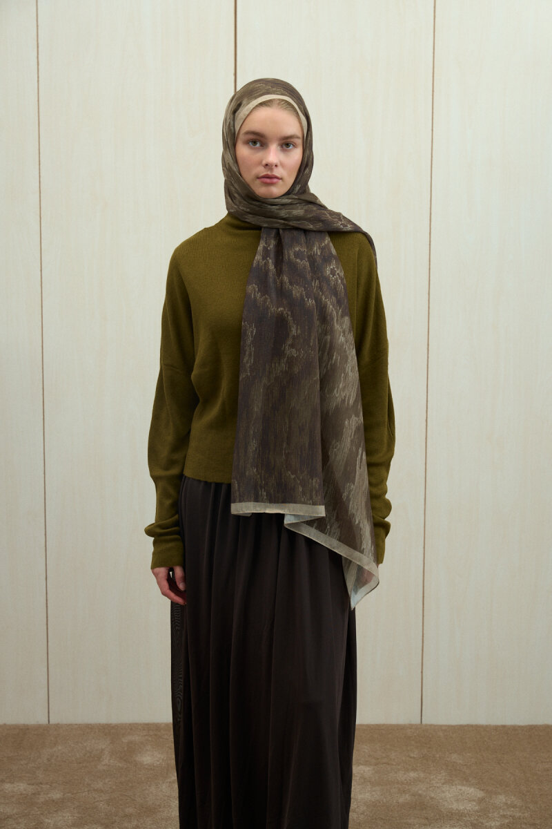 Siesta Rami Şal - Haki - 3