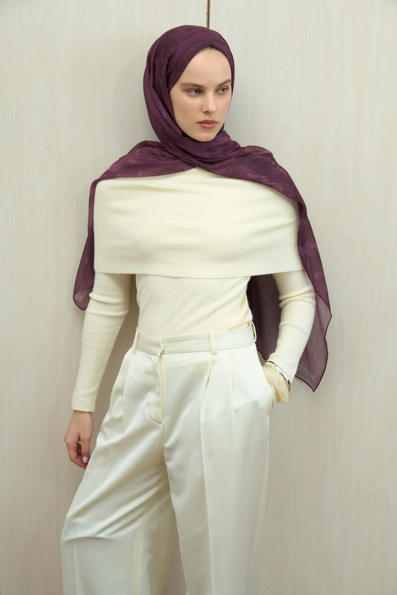 Siesta Rami Şal - Mürdüm - 3