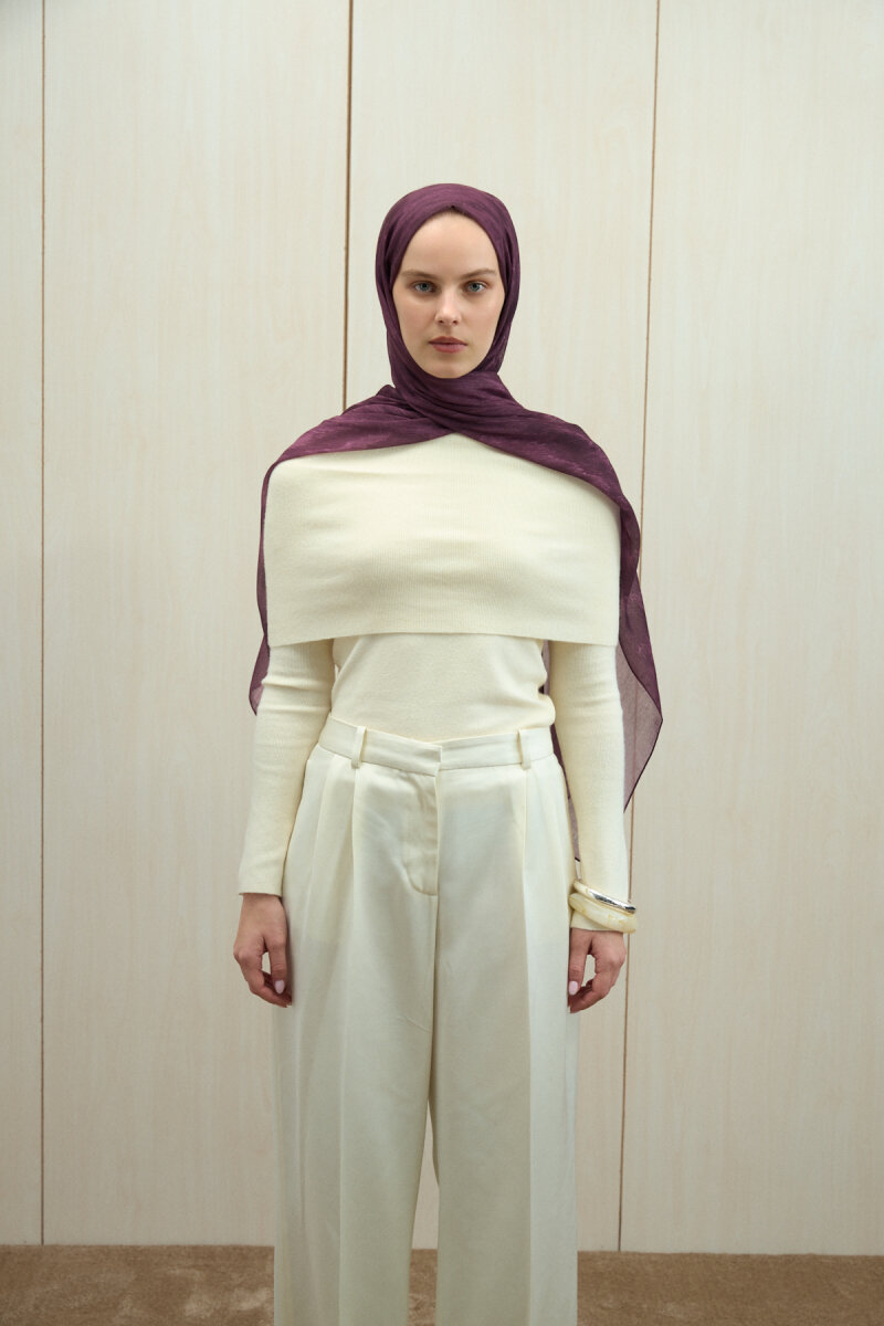 Siesta Rami Şal - Mürdüm - 4