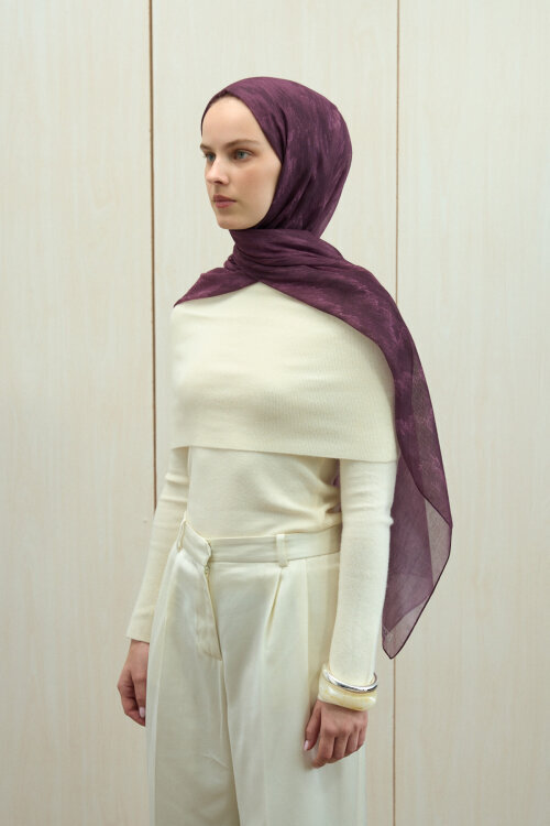 Siesta Rami Şal - Mürdüm 