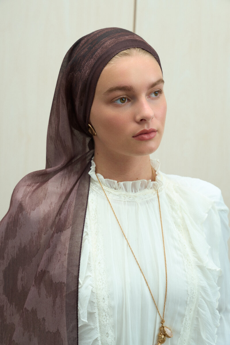 Siesta Soft Pamuk Şal - Acı Kahve - 3