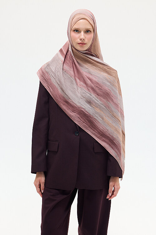 Silent Kraş Şal - Gül - Camellia Scarfs