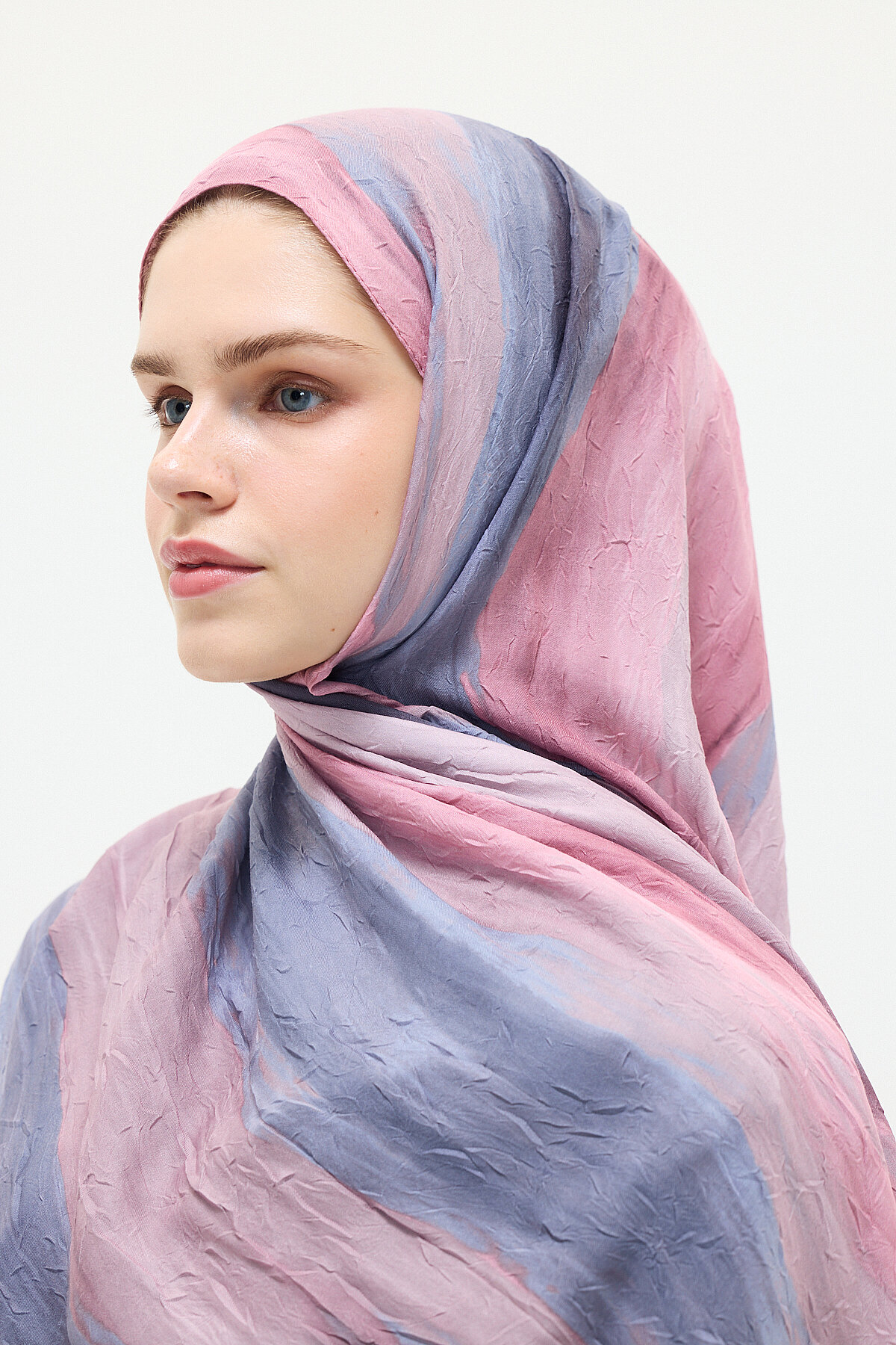 Silent Kraş Şal - Pembe - Camellia Scarfs (1)