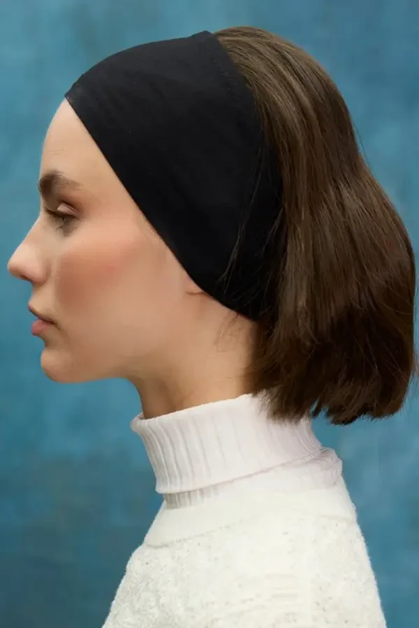 Silikonlu Bandana Bone - Siyah - 3