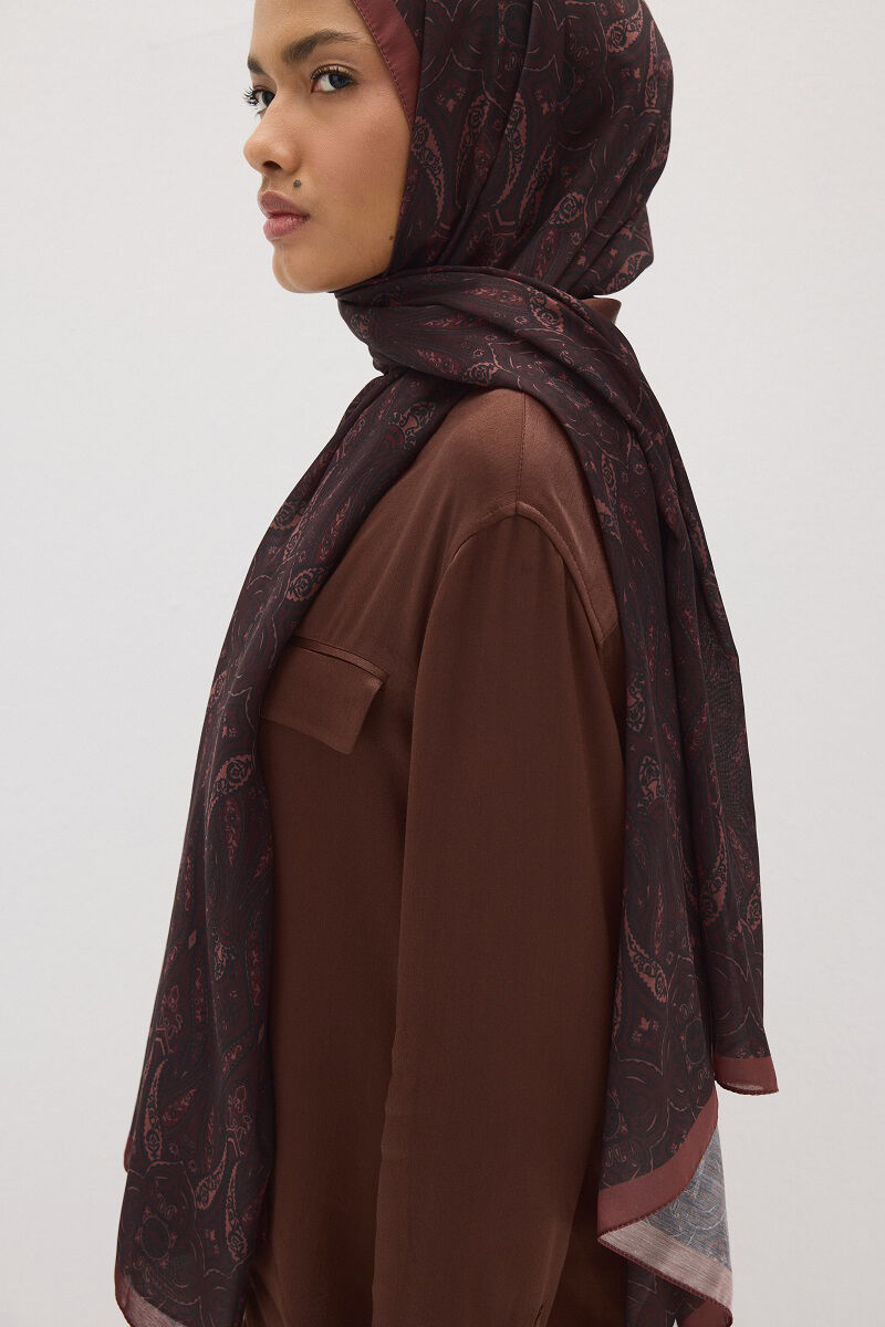 Softtime Flare Desen Kızıl Kahve - 3