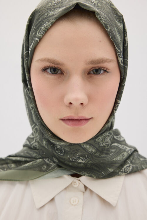 Softtime Flare Desen Nefti - Camellia Scarfs (1)