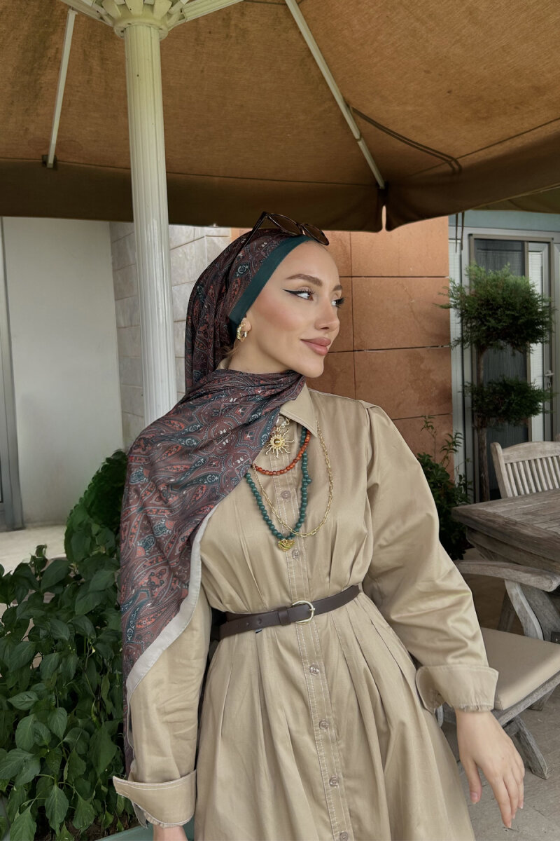 Softtime Flare Desen Yeşil/Kahve - 3