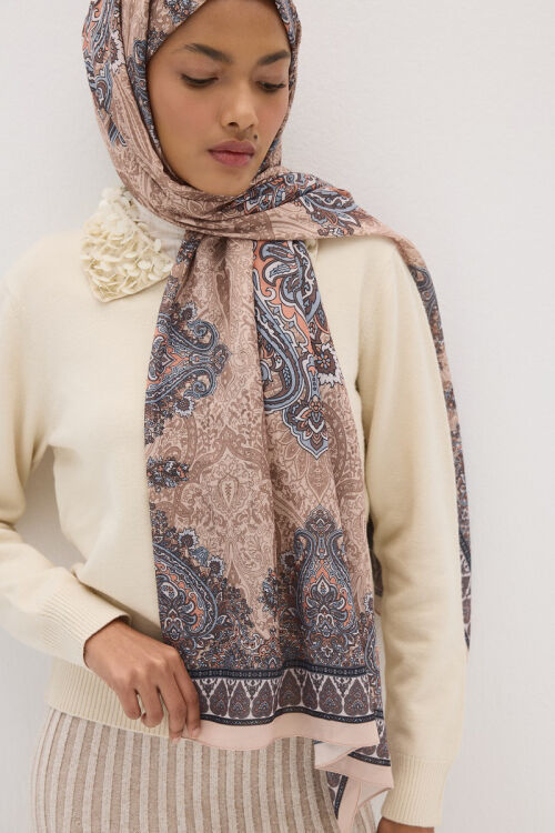 Softtime Soul Desen Vizon - Camellia Scarfs (1)