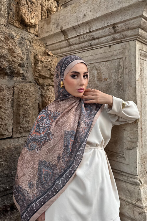 Softtime Soul Desen Vizon - Camellia Scarfs