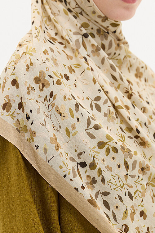 Sora Rami Şal - Bej - Camellia Scarfs (1)