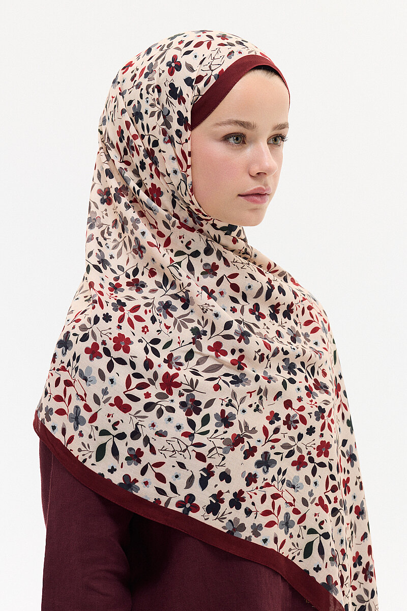 Sora Rami Şal - Bordo - 3