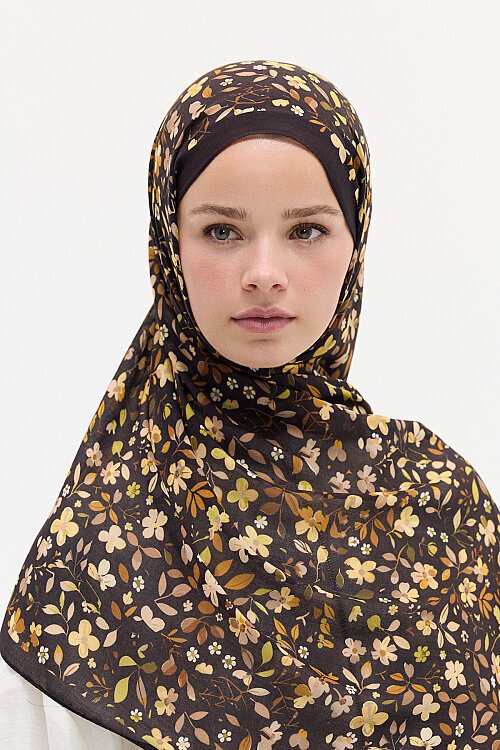 Sora Rami Şal - Siyah - Camellia Scarfs (1)