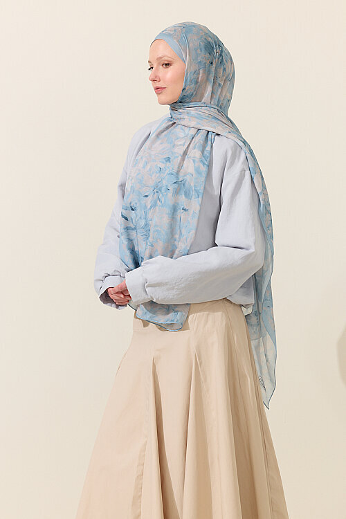 Spring Impression Stone — Mavi - Camellia Scarfs (1)