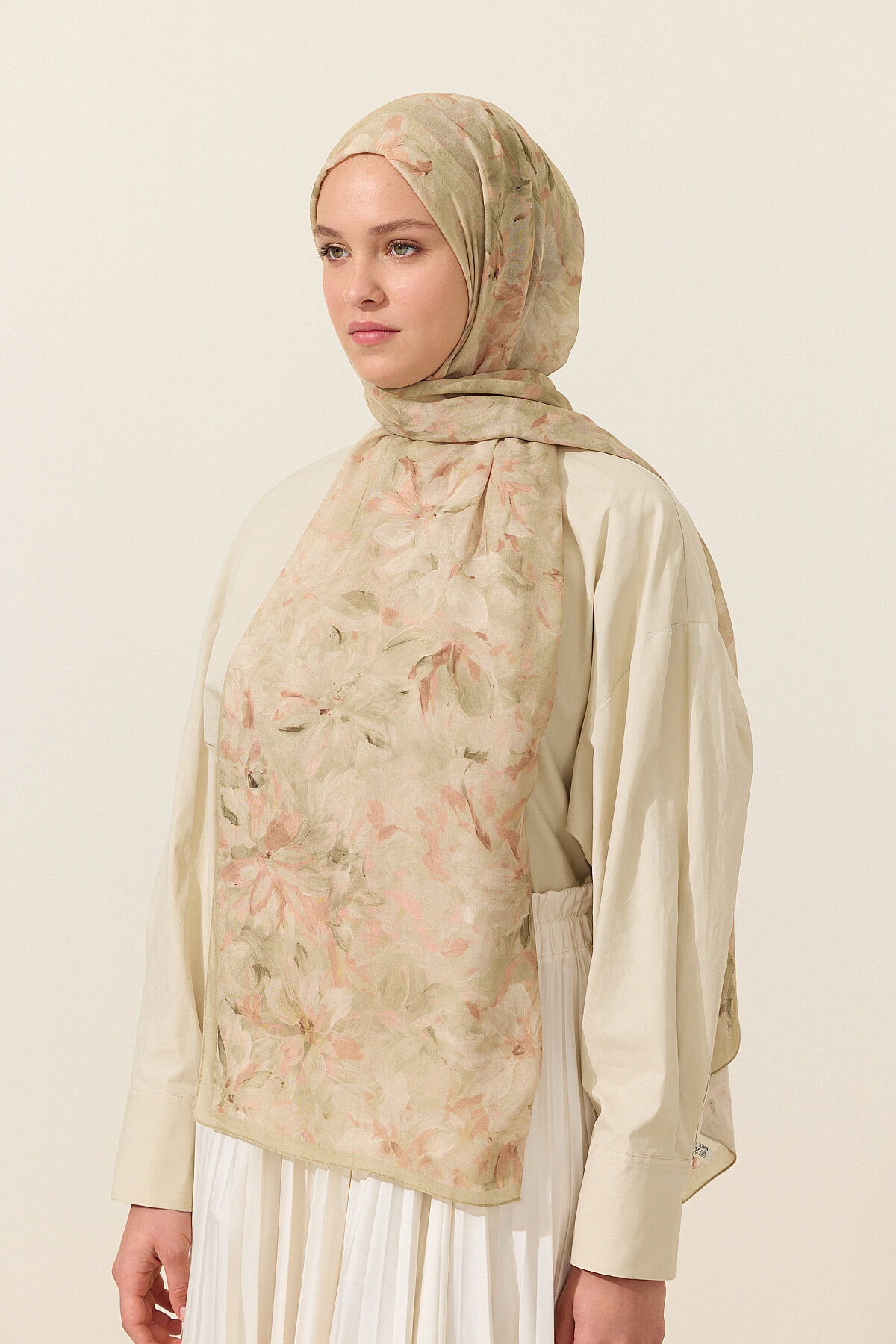 Spring Impression Velour — Olive - Camellia Scarfs