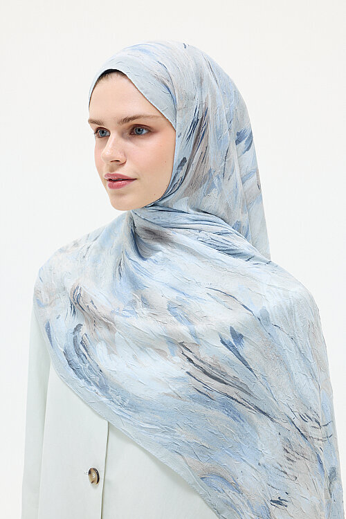 Terra Kraş Şal - Gri - Camellia Scarfs (1)