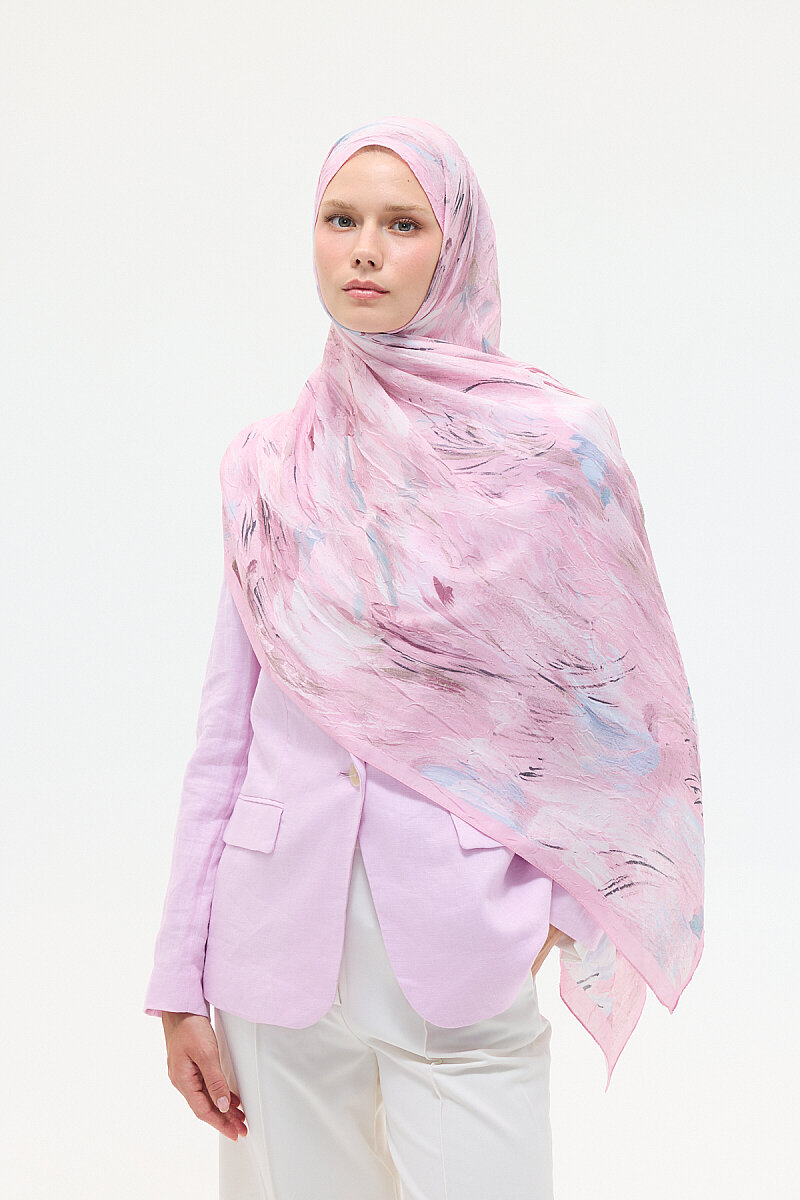 Terra Kraş Şal - Pembe - 3