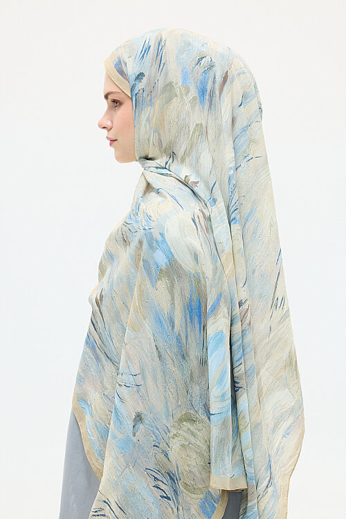 Terra Kraş Şal - Yağ Yeşili - Camellia Scarfs (1)