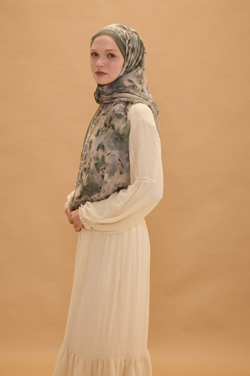 Tokyo Pamuk Soft Şal - Haki - 3