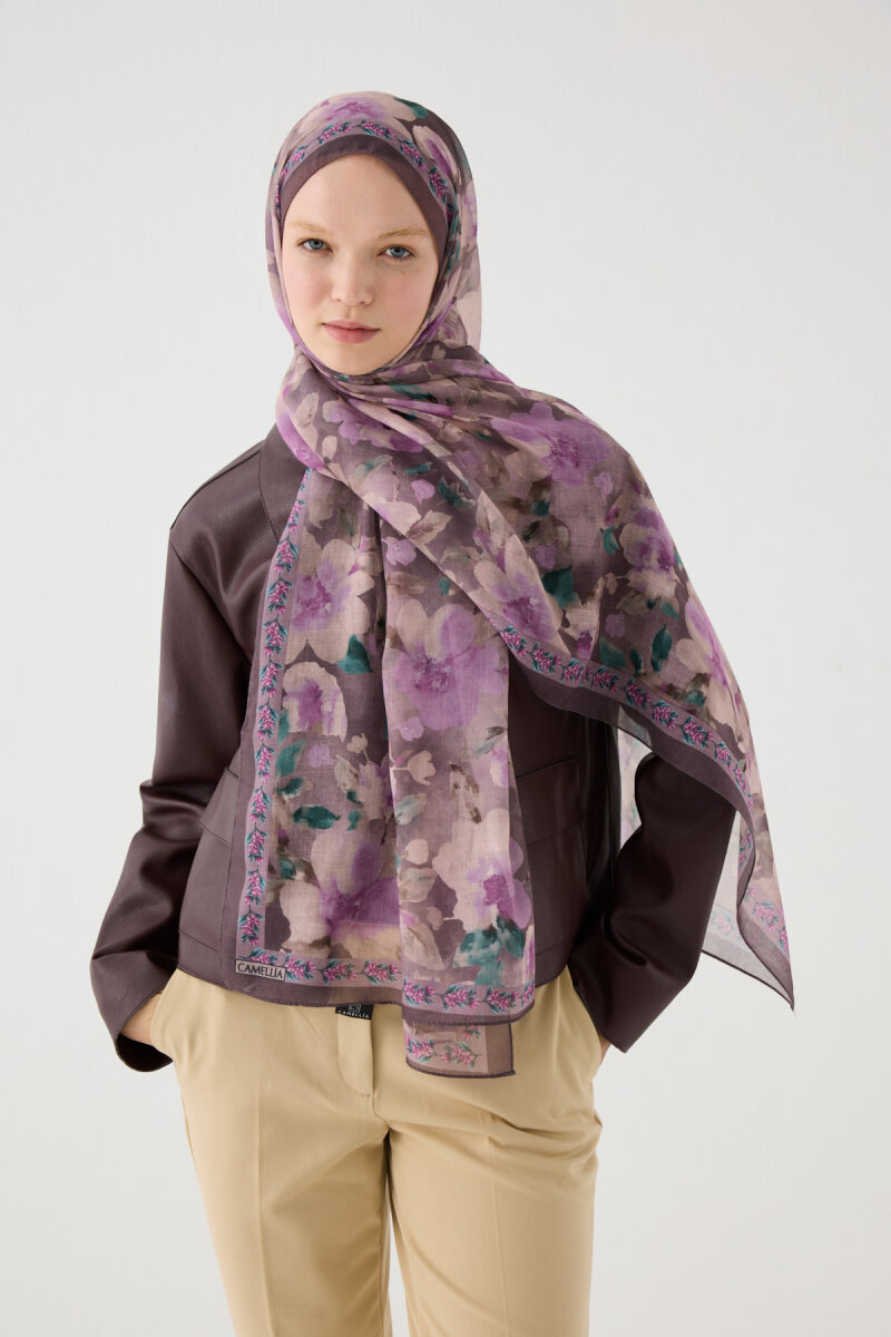 Tokyo Pamuk Soft Şal - İncir - 3