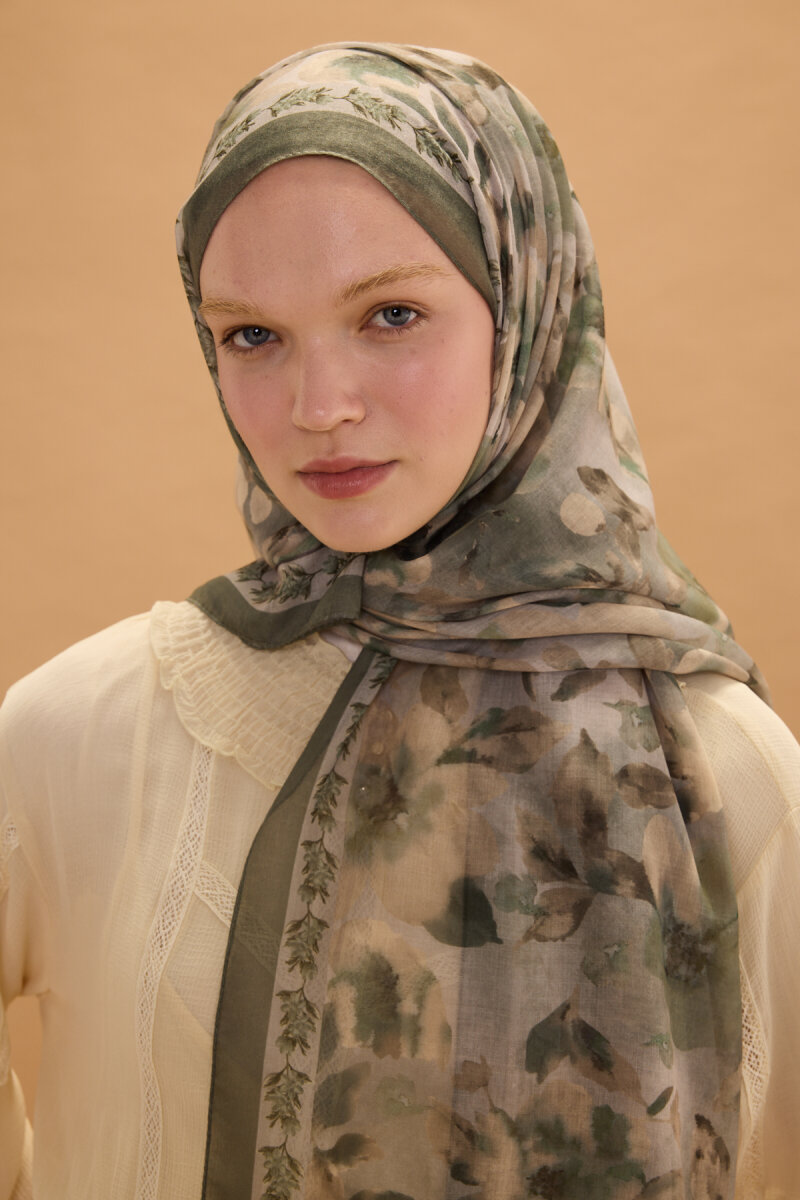 Tokyo Rami Şal - Haki - 2